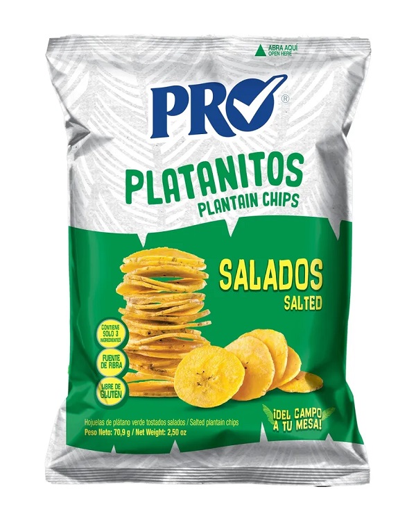 Chips di platano verde salate - PRO 70.9g.